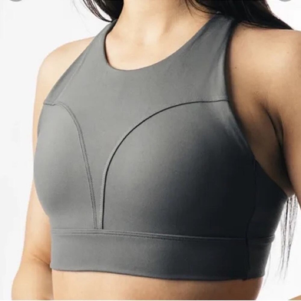 Alphalete Alphalux Alto Bra - Quiet Gray